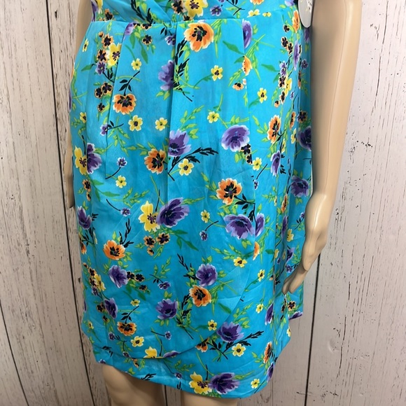 NWT Emma & Michele Floral Print Dress Size 10 Sleeveless - Picture 5 of 11
